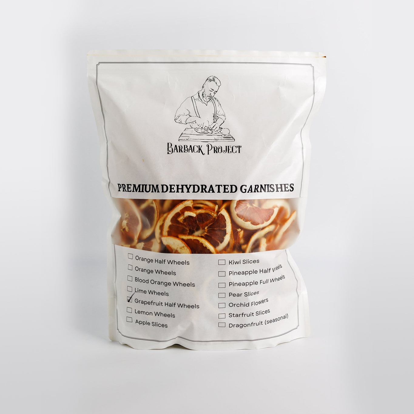 Dehydrated Grapefruit Half Wheels