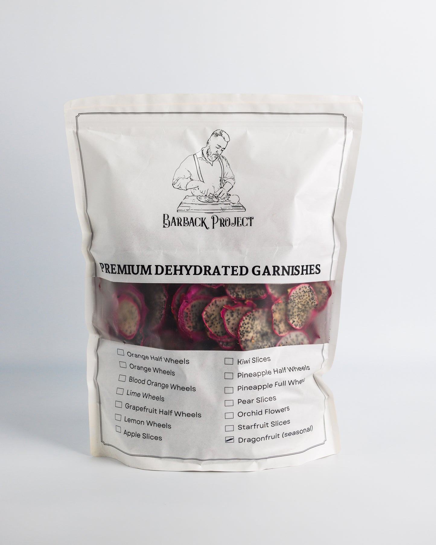 Dehydrated Dragonfruit (Wheels)