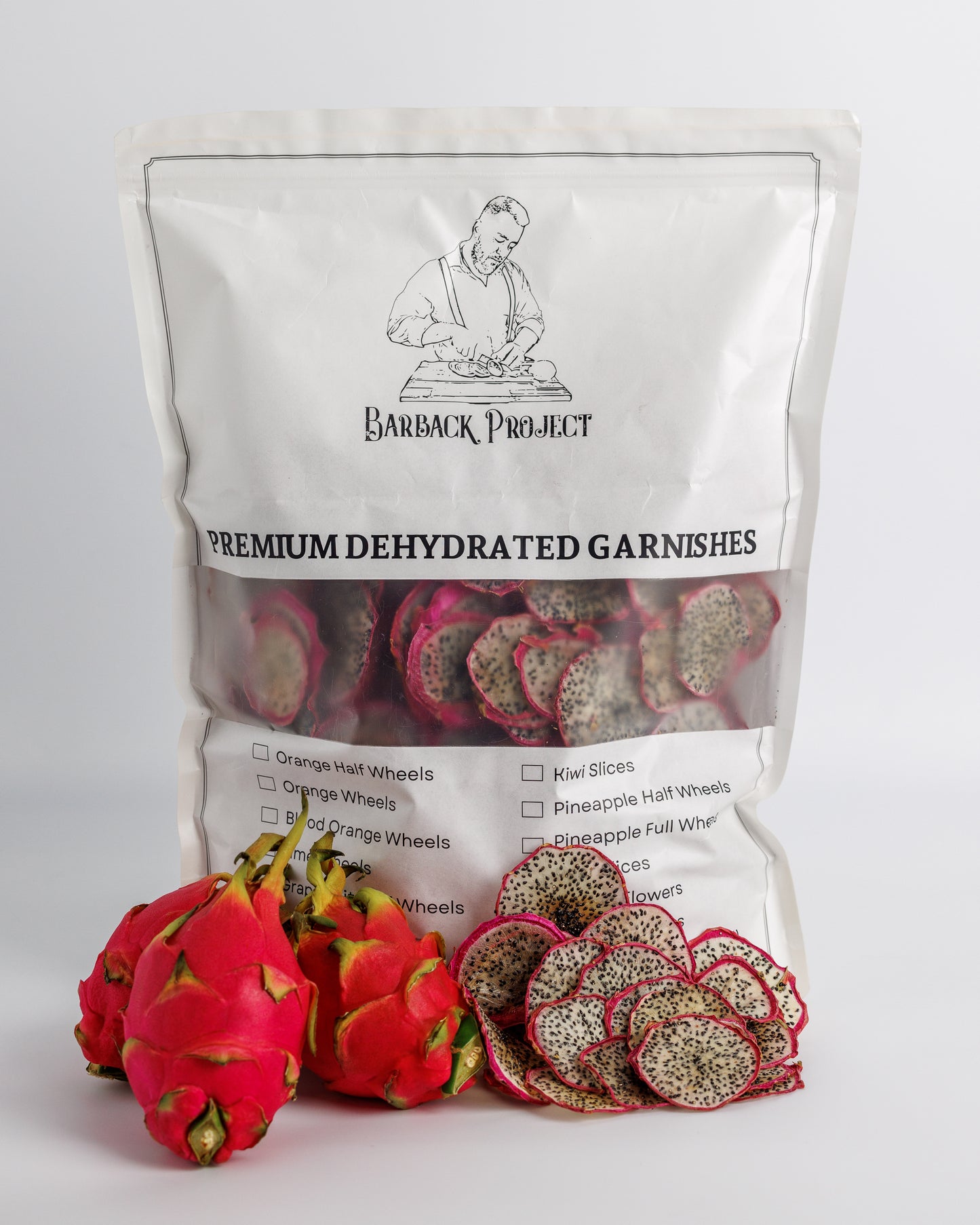 Dehydrated Dragonfruit (Wheels)
