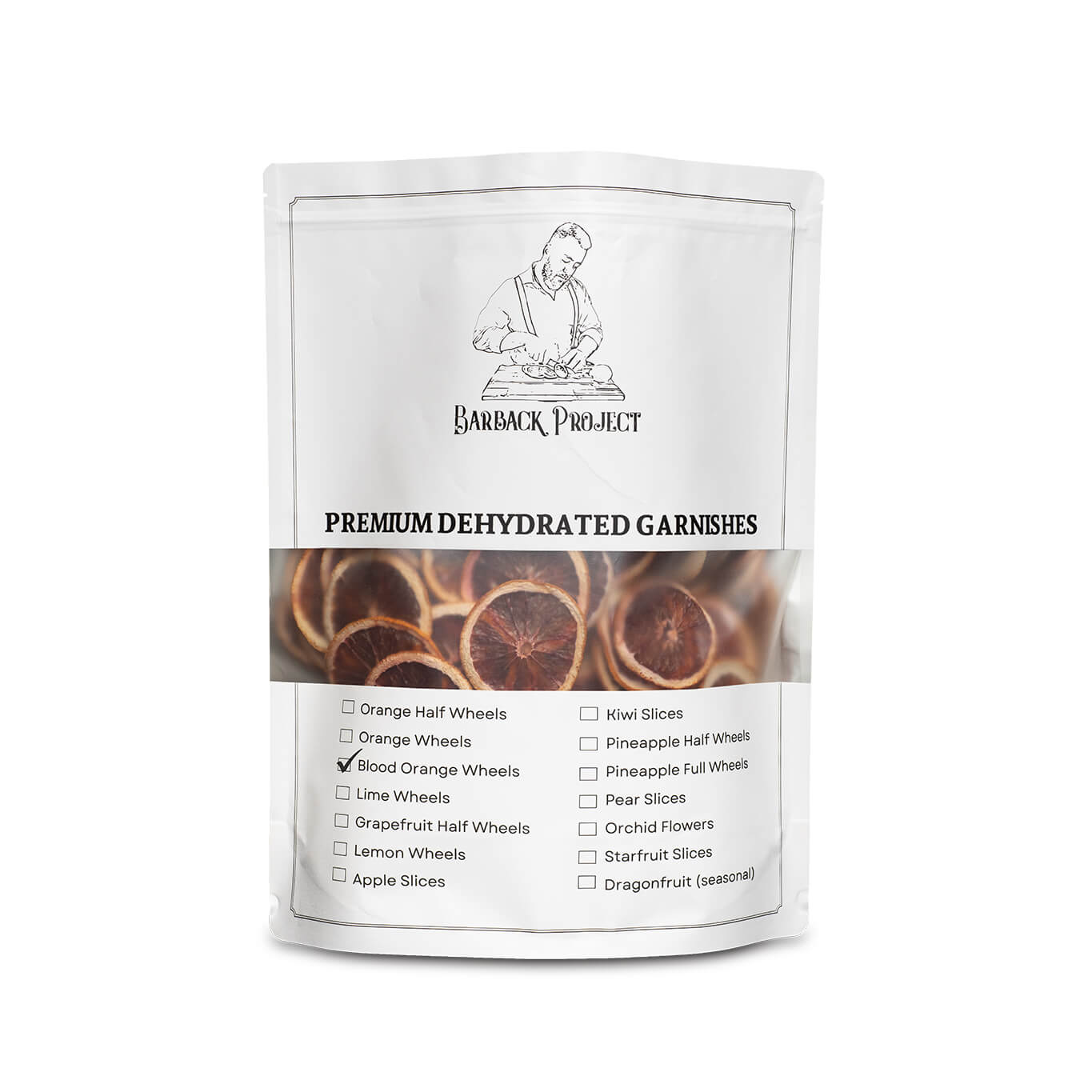 Dehydrated Blood Orange Wheels