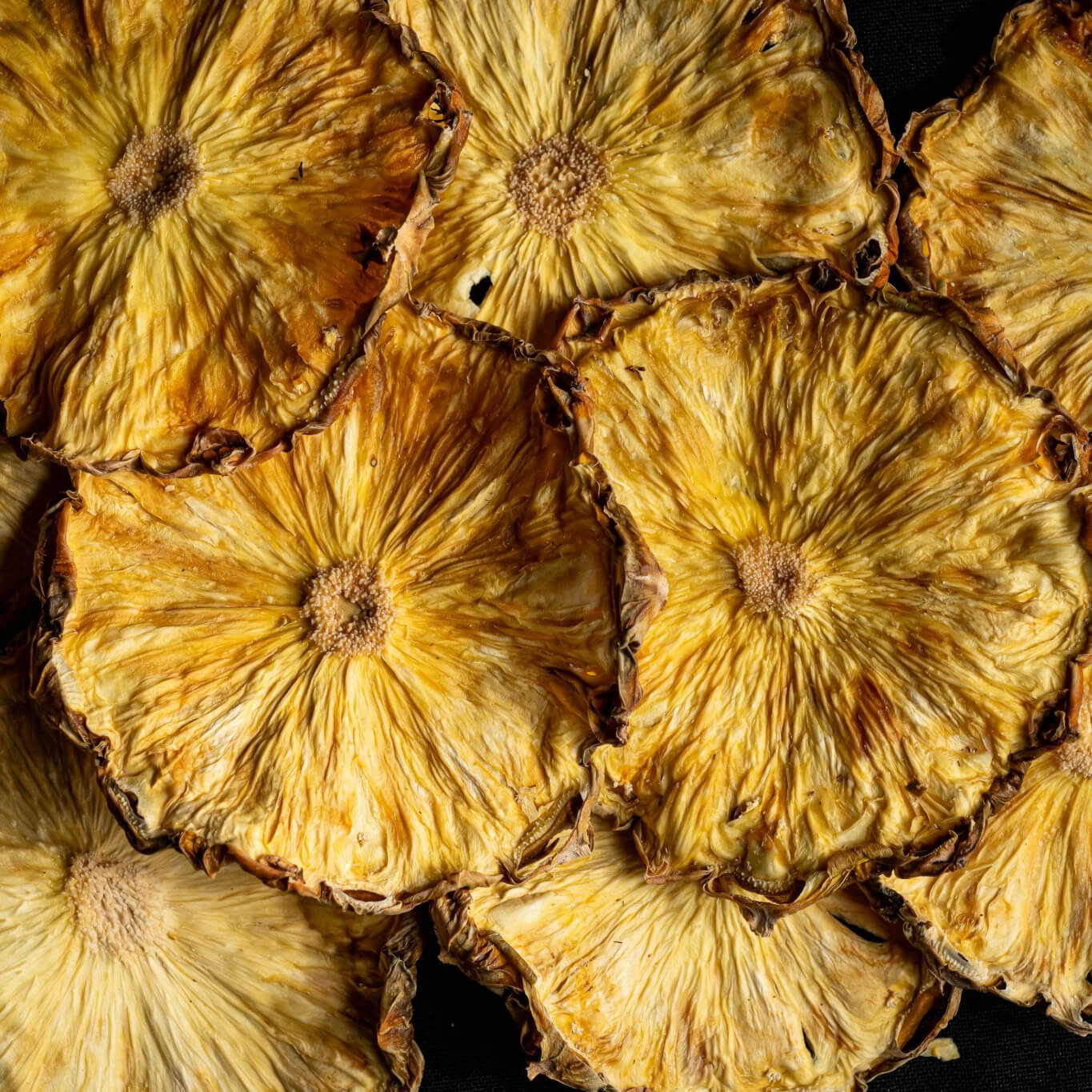 Dehydrated Pineapple Full Wheels