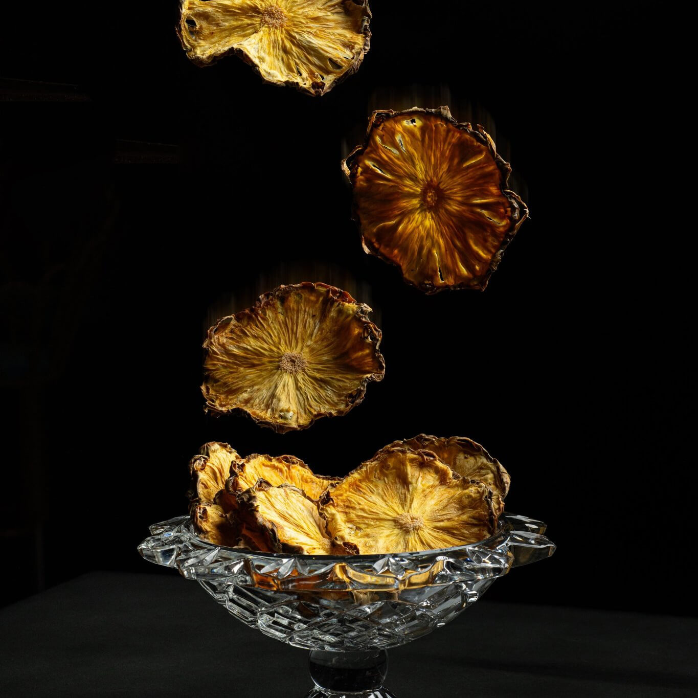 Dehydrated Pineapple Full Wheels