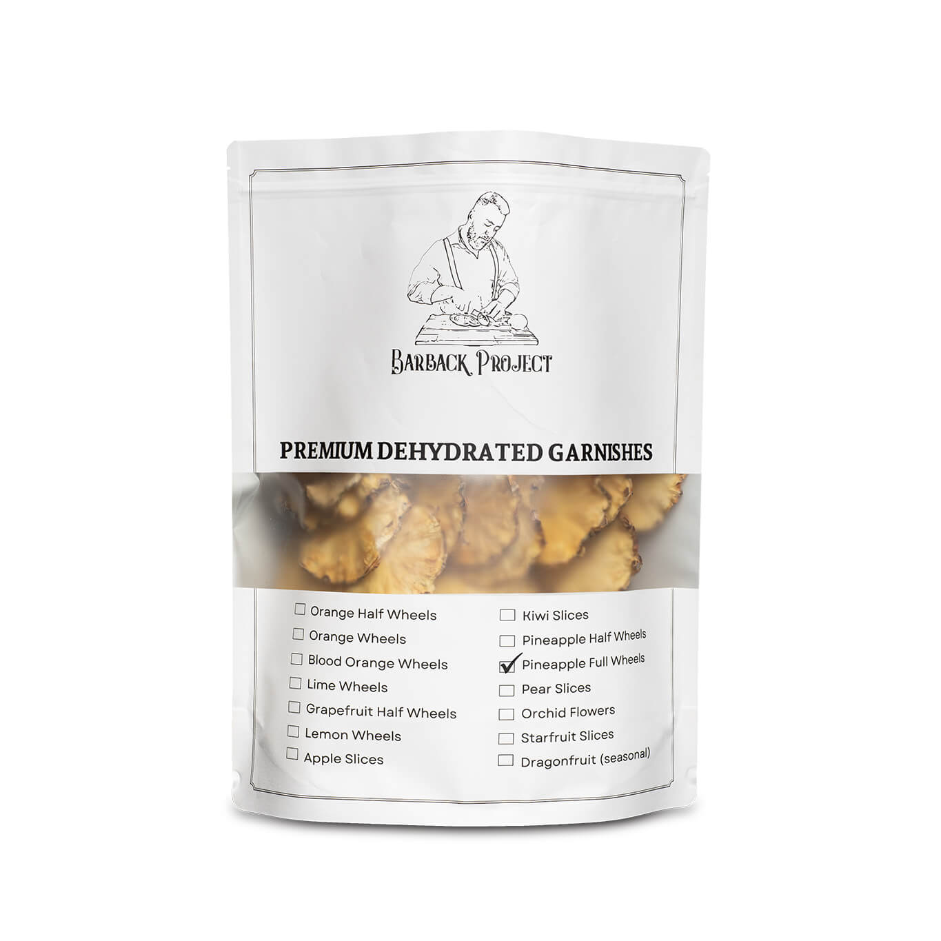 Dehydrated Pineapple Full Wheels